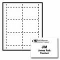 Popular Classic Horizontal Paper Name Badge Insert - 1 Color (4"x3")